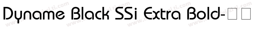 Dyname Black SSi Extra Bold字体转换